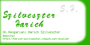 szilveszter harich business card